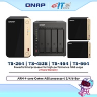 QNAP TS-264 | TS-464 | TS-453E | TS-664 NAS Storage 2-Bay / 4-Bay / 6-Bay Intel Quad Core 2.5GbE HDM