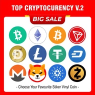 Bitcoin USDT Solana Sandbox Vinyl Sticker