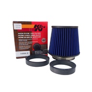 กรองเปลือย K&N พร้อมอะแดปเตอร์ลดขนาดปาก 3"/3.5"/4" นิ้ว กรองอากาศ ช่วยกรองฝุ่น กรองอากาศได้ดีขึ้น อา