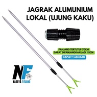 Penyangga Joran Congkok Jagrak Tegek Portable Telescopic Aluminium Panjang 120cm LOKAL UJUNG KAKU