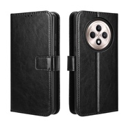 Cho Oppo RENO 12f 5g Vỏ chất liệu da PU đứng chủ Oppo RENO 12 F 5g cph2637 điện thoại nắp gập trường