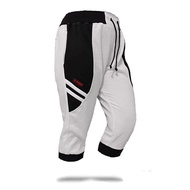 PUTIH Men's white jogger pants 3/4
