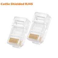 10pcs RJ45 CAT5e Connector End Ethernet High Quality Connector for Ethernet Adapter DVR TV Router
