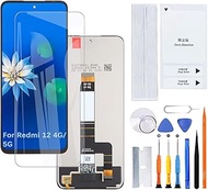 H&LYCYJ Display Screen for Xiaomi Redmi 12 4G/5G 23053RN02A 23053RN02Y 23076RN4BI 23076RN8DY LCD Scr