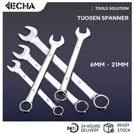 JECHA TUOSEN SPANNER 6MM - 21MM [HIGH GRADE] / WRENCH SPANNER / COMBINATION WRENCH / SPANNER WRENCH