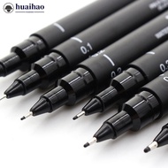 HUAIHAO 1pc Uni Pin Drawing Pen Fine Line 005 01 02 03 05 08 Needle Pen I6K3
