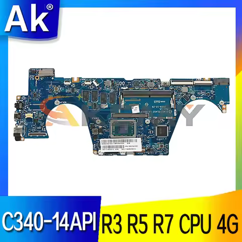 For Lenovo IdeaPad C340-14API / FLEX-14API S540-14API Motherboard LA-H091P R3/R5/R7 CPU RAM 4g 100% 
