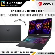 MSI Cyborg 15 A13VEK 887 Gaming Laptop | 15.6'' FHD 144Hz / 16GB RAM 512GB SSD / RTX™ 4050 / W11H