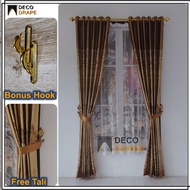 Gorden Jendela Kamar Motif Printing Bahan Kain Blackout import Tebal Tidak Terawang Tinggi 230