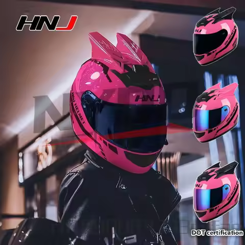 HNJ Motorcycle Helmet Casco Moto Off-road Helmet Removable Ear Breathable Motocross Motorcycle Helme