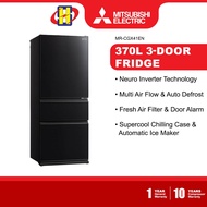 Mitsubishi Refrigerator (370L/Glass Antique Brown) Inverter Auto Ice Maker 3-Door Fridge MR-CGX41EN-GBR