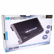 SOUNDSTREAM AR4.1200 Arachnid 1200 Watt 4-Channel Car Amplifier