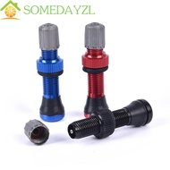 SOMEDAYMX Bike Valves MTB Road Bike Bicycle Accessories Rim Wheel Aluminium Alloy Sealant Vacuum Nozzle