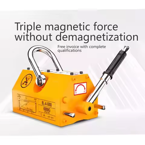 Magnetic Lifter 200KG Heavy Duty Lifting Magnet Hoist For Doing Steel Projects Heavy Industry Hoisti