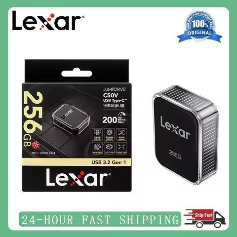 Lexar JumpDrive C50V USB3.2 Gen1 Type-C Driving record Car USB flash drive 64G 128G 256G Read 200MB/