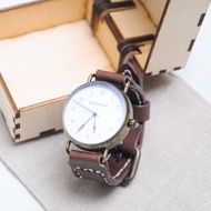 手錶帶 內附日本機芯錶玉 好好縫 皮革材料包 免費刻字 手工包 情侶禮物 手錶帶 簡約實用 意大利皮 植鞣革 皮革DIY 伴侶 真皮 牛皮 客製化 情人節