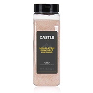 Castle Foods  HIMALAYAN PINK SALT FINE , 18 oz Premium Restaurant Quality Kosher Certified