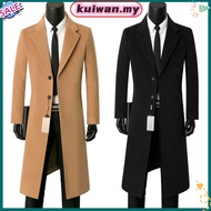 【High Quality】 Jaket Lelaki Quality Cotton Mens long trench coat, coat men Shanghai beach trench coa