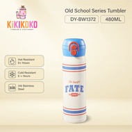 KIKIKOKO 【Blue】Old School Series 316 Stainless Steel Multi-Drink Tumbler Cold & Hot 480ml Bottle Wit