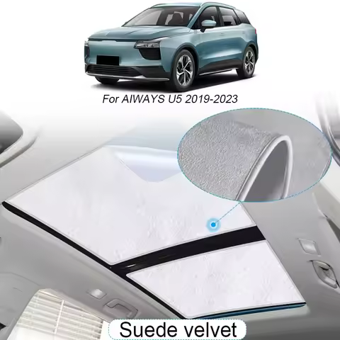 Suede Fabric Electrostatic Adsorption Sunroof Sunshade for AIWAYS U5 2019-2023 Heat Insulation