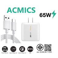 65W type c Charging Cable Super Fast Charge 65W Charger Adapter + TypeC