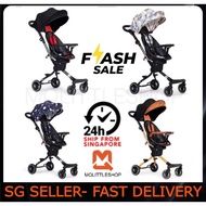 [V5-B] BAOBAOHAO Baby Stroller Two Way Push with Removable Canopy Safety Handrail Portable Lightweight Foldable Baby Wal