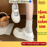 [READY QC STANDARD] basic sneakers TYPE 1 full white, cute and adorable bread form for women going t