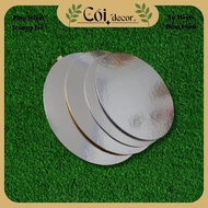 Round base for making cake towers, garlic towers, silver base for decorative gift towers, CNY gifts