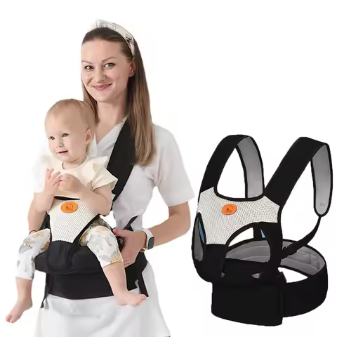 Baby Carrier Waist Stool, Kangaroo Shoulder Swaddle Sling Infant Kid Wrap Ergonomic Backpack Hipseat