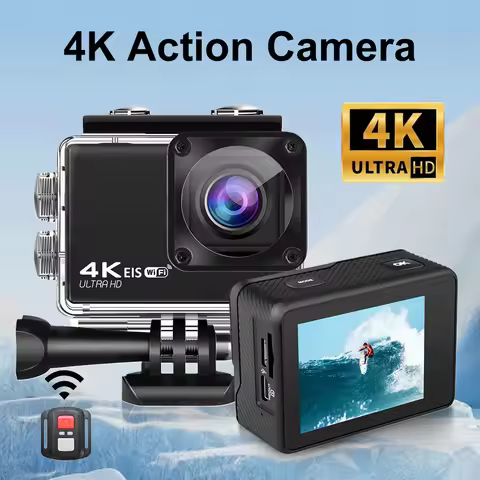 4K/60fps Action Camer 24MP Wi-Fi 2" IPS LCD 170D Underwater 30M Helmet Video Sport Anti-Shake Action