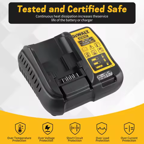 DCB107 2A Lithium Battery Charger For Dewalt 10.8V 18V,Suitable for Dewalt DW089LG level