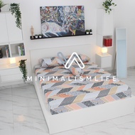 Mlf Soft Microfiber Bed Sheet TC350 - RALINE - bed sheet 90x200 120x200 160x200 180x200 queen size b