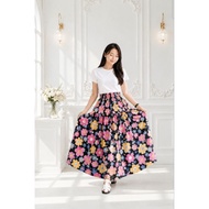 Bangkok floral long skirt work skirt maxi long skirts