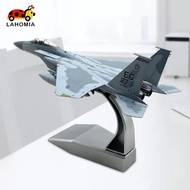 [lahomia] 1: 100 Alloy US F-15C Fighter Model Miniature Sturdy Multifunctional Realistic Metal Plane