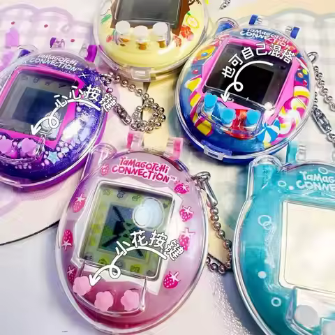 New Style2.0 Button Version Suitable For Tamagotchi Connection V3 Replica Transparent Protective Cas