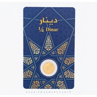 Merchant9 Gold Bar 1/4 Dinar Italia Blue (1.06g)