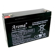 Aroma Back Up Battery 6V 10 AH Compatible PREMIUM Rechargeable Seal Lead Acid Battery for toys