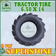 TRACTOR TIRE 8 PLY Rating Size: 6.50 x 14 / 650 x 14 Brand: SUPERSTONE