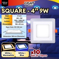 [SET 10pcs] LED Downlight 4Inch 6W+3W | 6Inch 12W+4W LED Colour Recessed Downlight (White + Warm / W