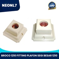 E27 1210 SQUARE CEILING FITTINGBroco