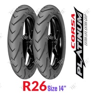 Scooter Tayar Corsa R26   80/80-14 90/80-14 100/80-14 110/80-14 140/70-14 Tubeless Tyre Tyres