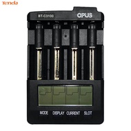 OPUS BT-C3100 V2.2 Universal Four Slots Smart Rechargeable Battery Charger