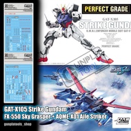 [D.L Model] Water decal P01 For GAT-X105 Strike Gundam + FX-550 Sky Grasper + AQME-X01 Aile Striker 
