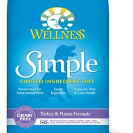 Wellness Simple Limited Ingredient Turkey &amp; Potato Dog Dry Food 26lb