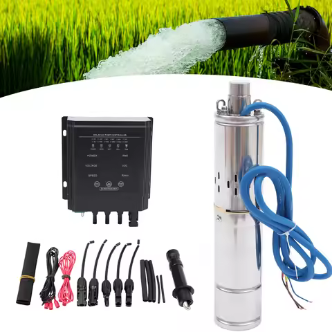 Deep Well Submersible Pump with Controller DC 36V 400W Garden Agricultural Irrigation Solar Water Ki