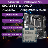 [9026] Amd R5 7500f พบกับกิกะไบต์620M S 2H Moederbord Placa Mae Kitnew Micro Atx A620 Ddr5 3.7Ghz 6-
