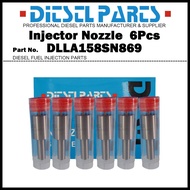 6Pcs Diesel Fuel Injector Nozzle Tips NP-DLLA158SN869 105015-8690 DLLA158SN869 8970161480 9432610266