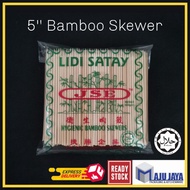 5" [12.5cm] Lidi Kayu /lidi Satay/ Sate Bamboo Skewers food grade JSE [Maju Jaya]