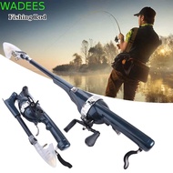 WADEES Fishing Rod, 131cm Telescopic Fish Pole Reel Combo, Mini Spinning Rod with Fishing Line Porta