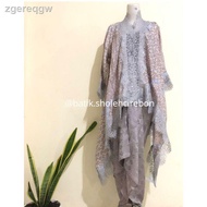 ◑Outer lace viscose batik &amp; Wrap Skirt / Outer lace viscose